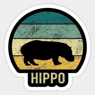 Hippo At Sunset A Gift For Hippo Lovers Sticker